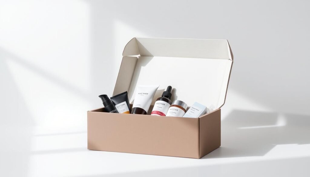 A sleek and sophisticated subscription box, its minimalist design showcasing an array of thoughtfully curated products. The box is set against a clean, well-lit backdrop, accentuated by soft shadows and subtle highlights that give it a sense of depth and dimension. The box's surface has a smooth, matte finish, hinting at the high-quality contents within. The overall composition evokes a sense of simplicity, elegance, and the anticipation of discovering new and valuable items on a recurring basis. A sleek and sophisticated subscription box, its minimalist design showcasing an array of thoughtfully curated products. The box is set against a clean, well-lit backdrop, accentuated by soft shadows and subtle highlights that give it a sense of depth and dimension. The box's surface has a smooth, matte finish, hinting at the high-quality contents within. The overall composition evokes a sense of simplicity, elegance, and the anticipation of discovering new and valuable items on a recurring basis.